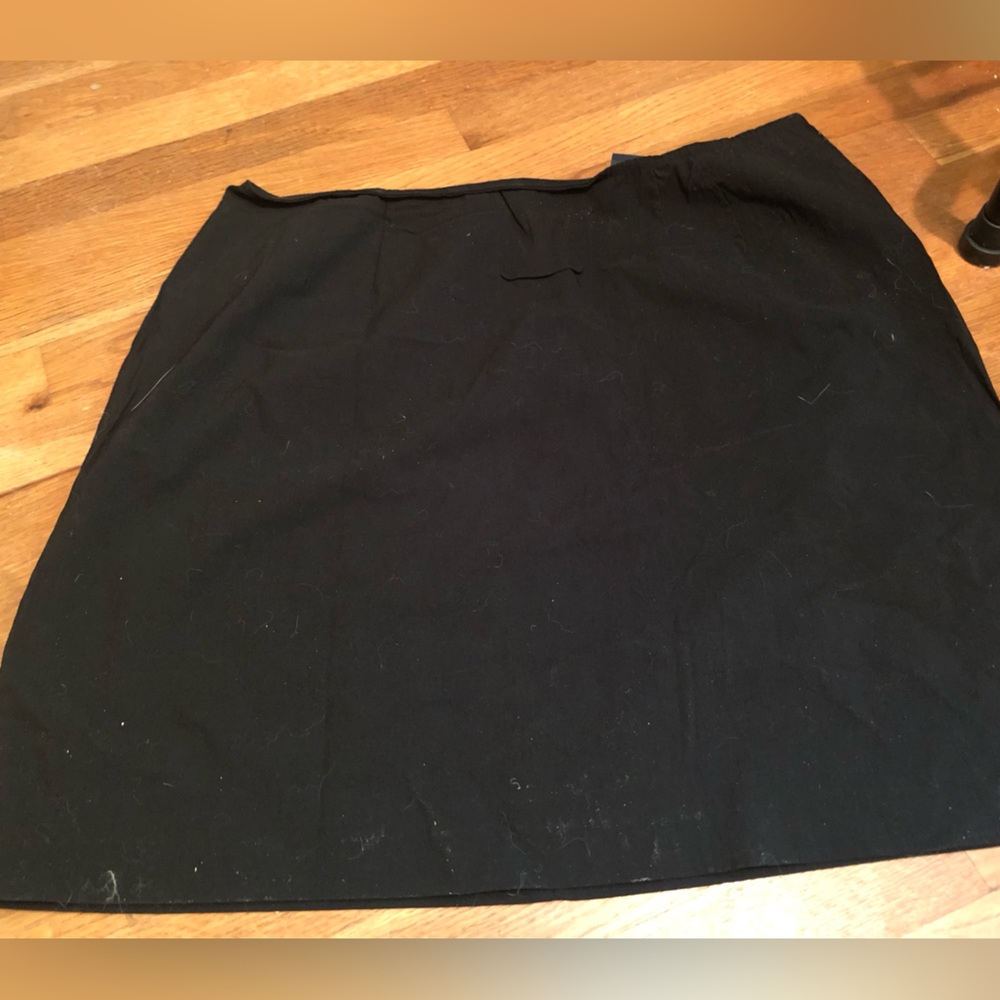Plus size black skirt